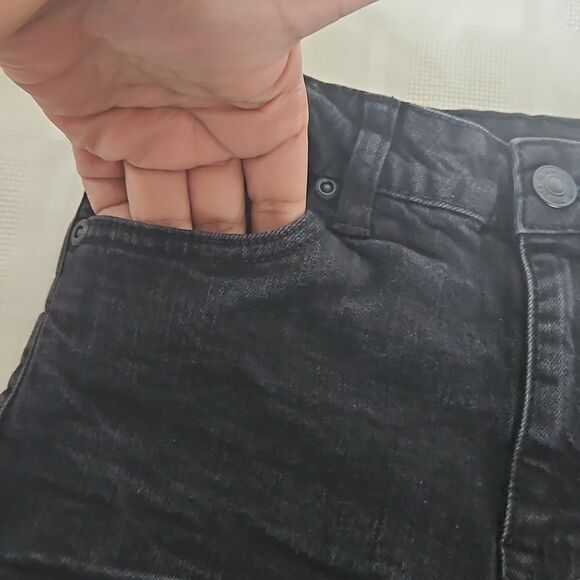 Black Denim Women's Shorts - Picture 14 of 16